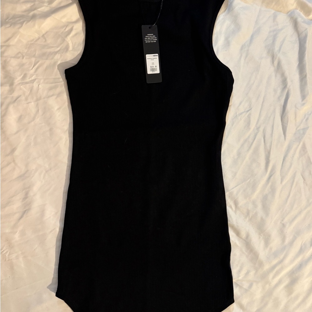 Fashion Nova Classic Black Sleeveless Dress